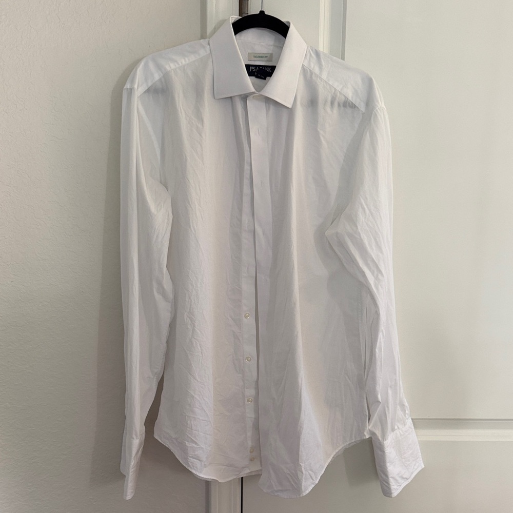 Men's White Tuxedo Shirt